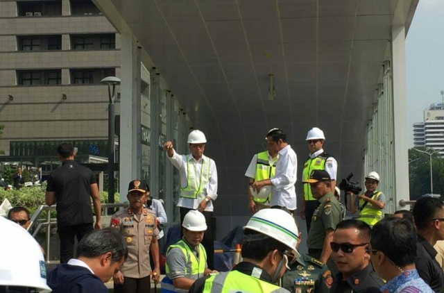 Jokowi Tengok Pembangunan MRT