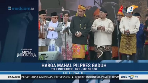 Harga Mahal Pilpres Gaduh