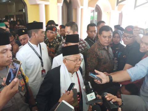 Calon wakil presiden nomor urut 01 Ma'ruf Amin--Medcom.id/M