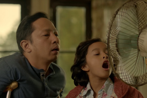 Ringgo Agus Rahman dan Widuri Putri dalam Keluarga Cemara