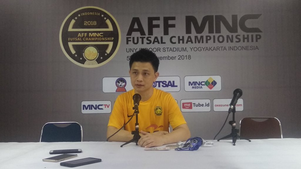 Pelatih Timnas futsal Malaysia, Chiew Chun Yong (Medcom.id/Ahmad Mustaqim)