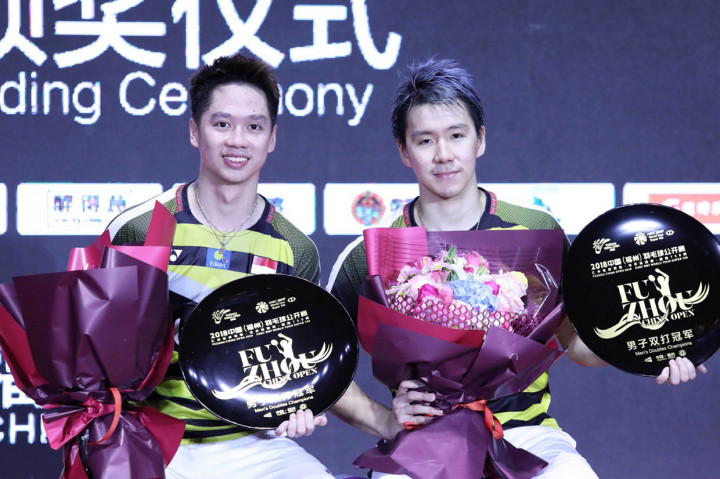 Kevin/Marcus Juara Fuzhou China Open 2018