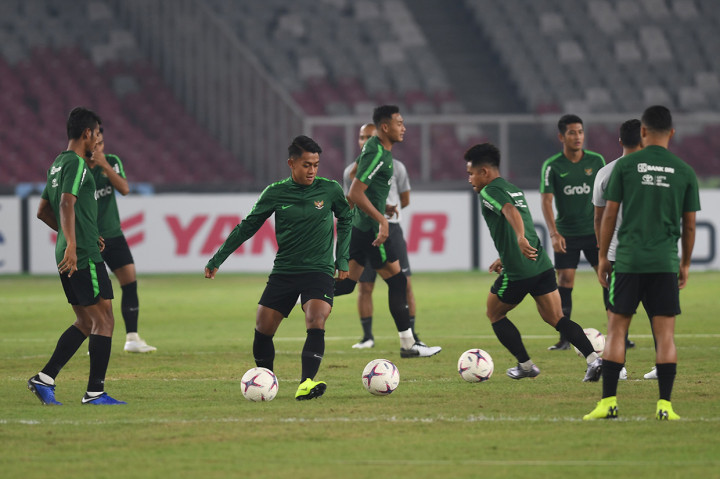 Timnas Indonesia Gelar Latihan Jelang Lawan Timor Leste
