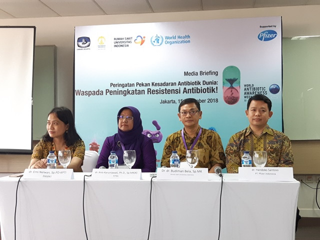 RSUI, Pamki dan Pfizer Bentuk Pengendalian Reistensi Antibiotik