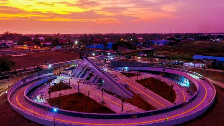 Monumen kapsul waktu di Merauke (Foto: Dok. Dokumentasi Biro Komunikasi Publik Kementerian PUPR)