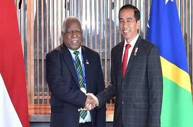 Jokowi Diskusikan Investasi dengan PM Kepulauan Solomon