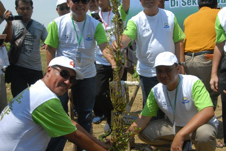 Warga Tanam 10.500 Pohon di Tol Brebes-Tegal