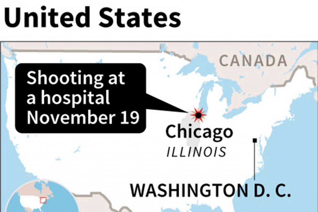 Penembakan di RS Chicago Tewaskan 4 Orang