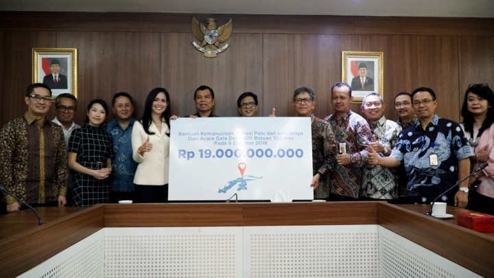 Tim Konser Gala Dana untuk Palu Salurkan Donasi Rp19 M