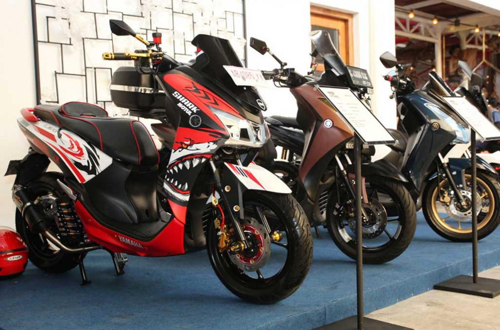 Para peserta CustoMaxi di Yogyakarta tak kalah kreatif soal tampilan motor. Yamaha