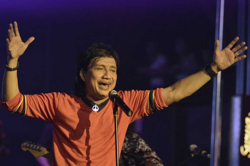 Katon Bagaskara, vokalis KLa Project (Foto: Antara Foto/Fikri Yusuf)