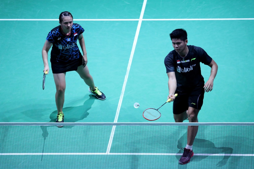 Pebulu tangkis ganda campuran Indonesia, Praveen Jordan/Melati Daeva Oktavianti. (Foto: Humas PBSI)