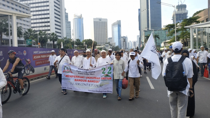 Massa Reuni 212 Mulai Padati Bundaran HI