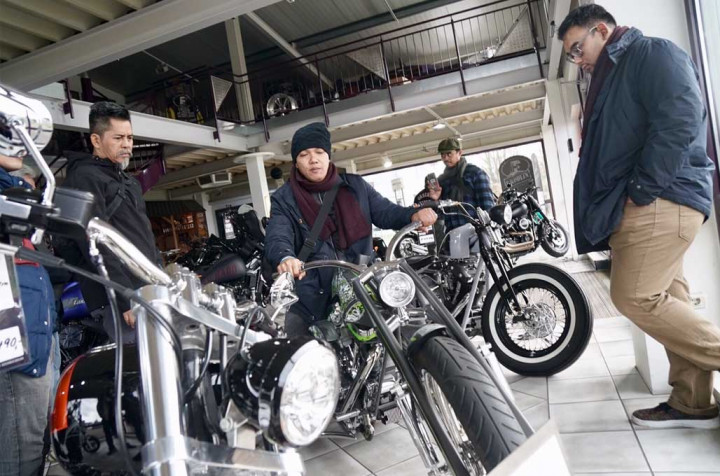 Builder Nasional Sambangi Markas Fred Kodlin Motorcycles