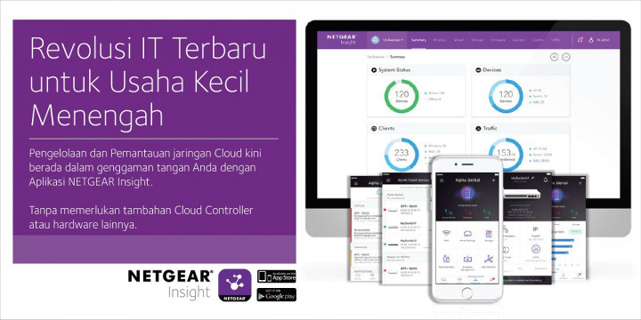 Kelola Jaringan Bisnis Lebih Gampang Pakai Netgear Insight