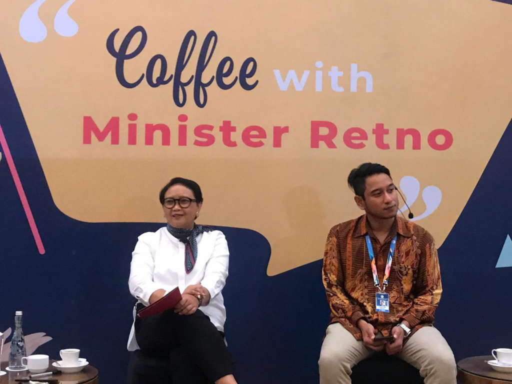 Menteri Luar Negeri RI Retno Marsudi (kiri) (Foto:Medcom.id/Fajar)