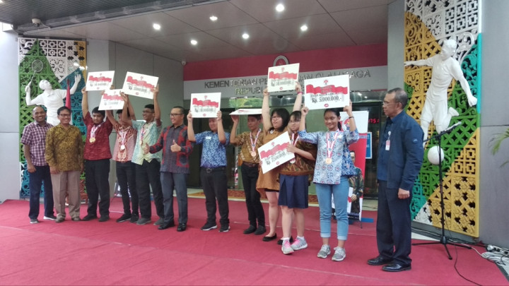 Kemenpora Kucurkan Bonus Rp5 Miliar untuk 110 Atlet Berprestasi