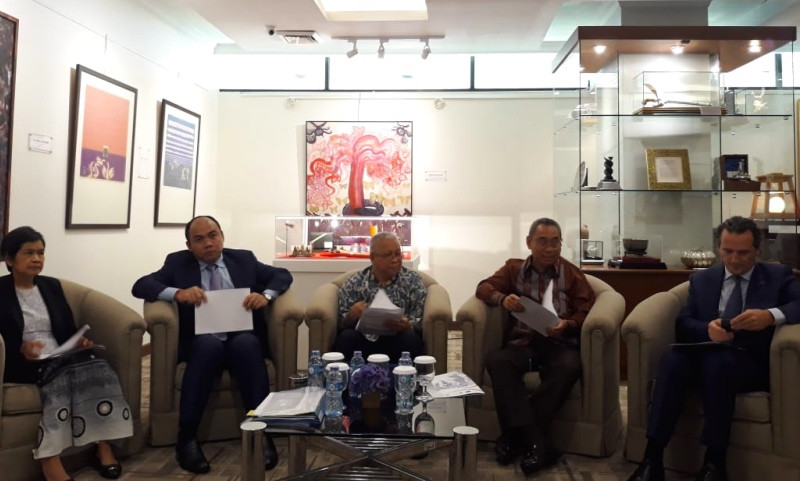 Peluncuran Kampanye Safe Migration ASEAN di Sekretarian ASEAN, Jakarta, Rabu 12 Desember 2018. (Foto: Marcheilla Ariesta/Medcom.id).