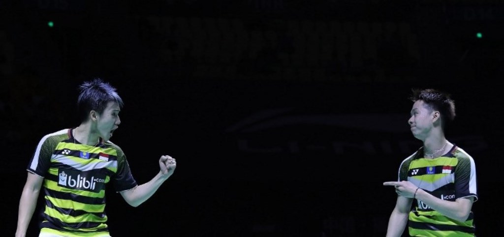 Marcus Fernaldi Gideon (kiri) dan Kevin Sanjaya Sukamuljo (Humas PBSI)