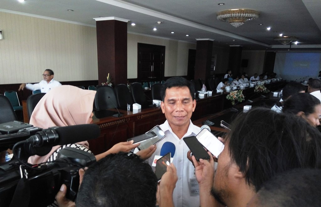 Kepala Bidang Akses Pangan, Pusat Ketersediaan dan Kerawanan Pangan BKP Kementan Hasanudin Rumra (Foto:Medcom.id/Anggi Tondi Martaon)