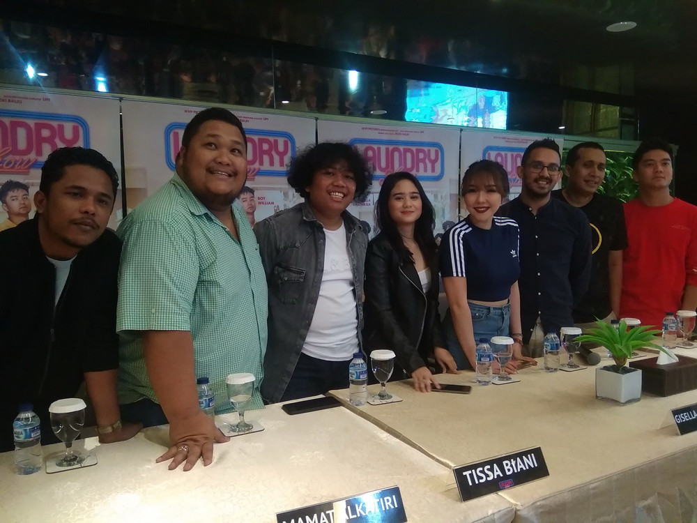 Jumpa media film Laundry Show di Multivision Tower, Kuningan, Jakarta Selatan, Kamis 13 Desember 2018. (Foto: Medcom.id/Cecylia Rura)