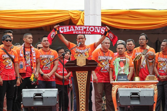 Anies Janji Ajak Jakmania saat <i>Groundbreaking</i> Stadion
