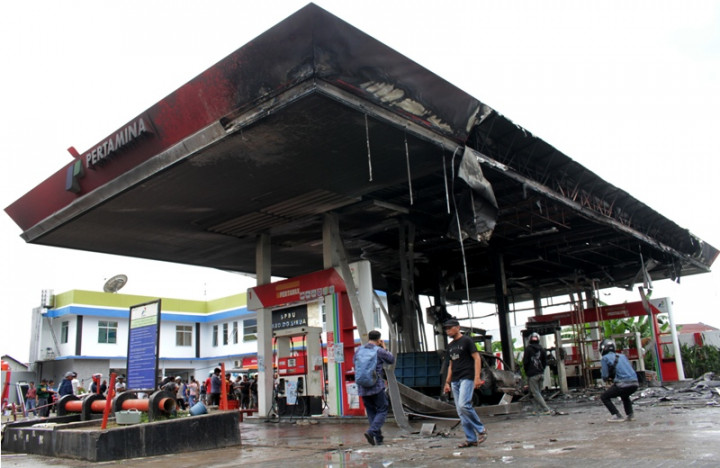 SPBU di Makassar Terbakar
