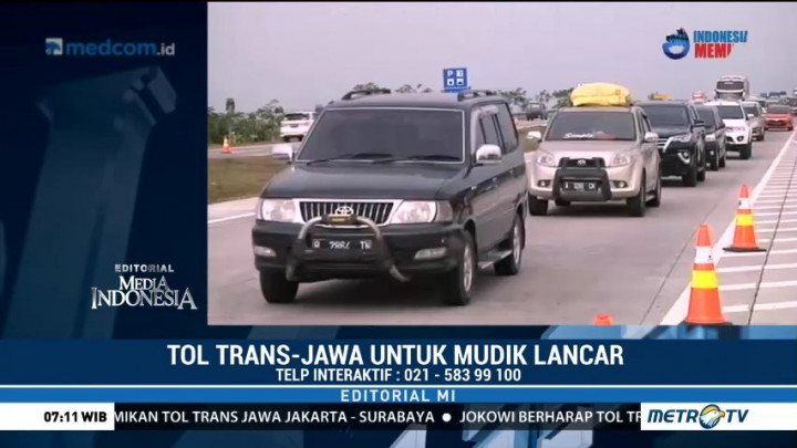 Tol Trans-Jawa untuk Mudik Lancar