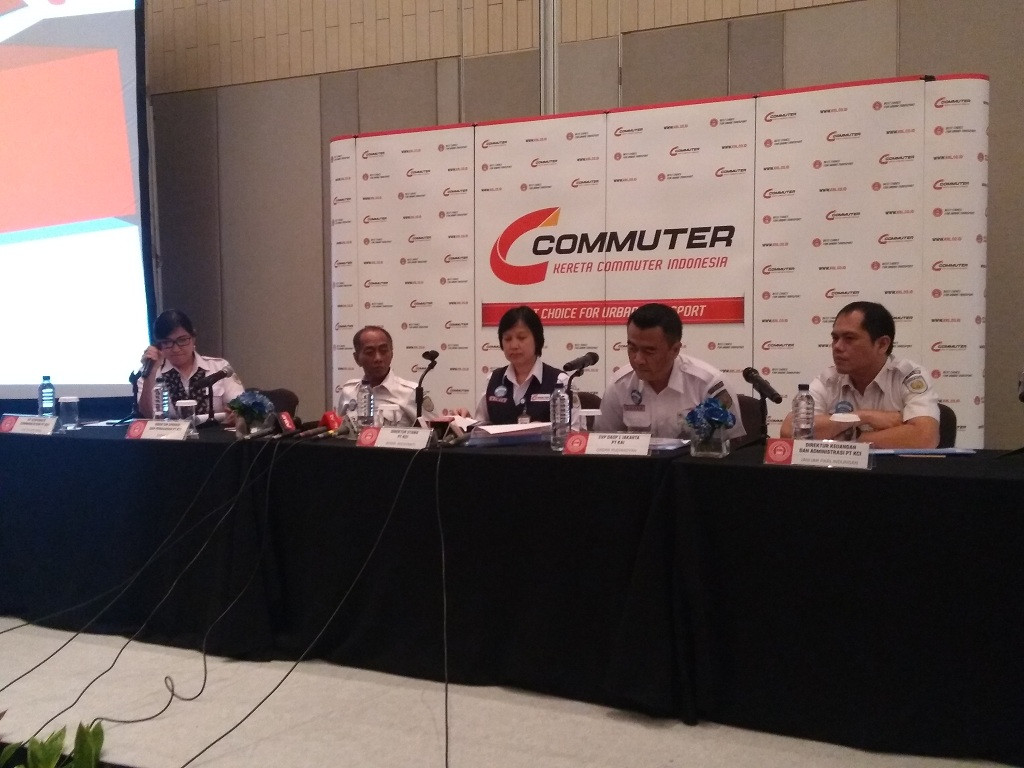 PT KCI konpers terkait Tahun Baru - Medcom.id/Kautsar Widya Prabowo.  