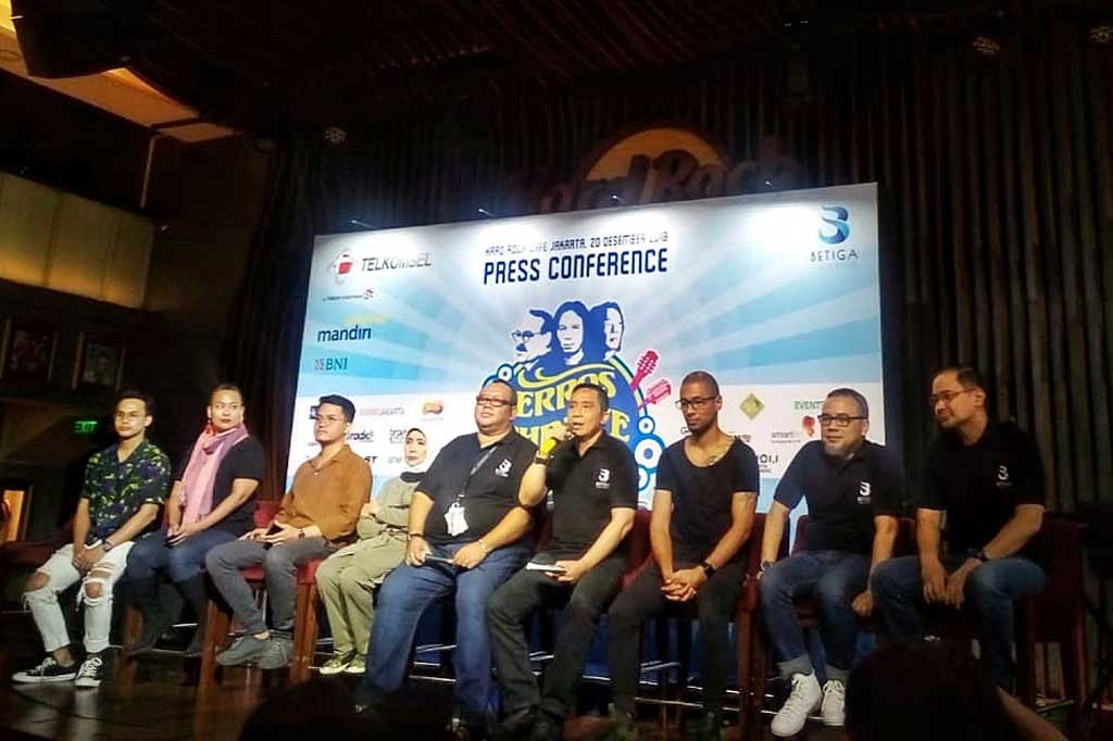 Jumpa pers konser penghormatan Erros, Chrisye, Yockie di Hard Rock Cafe Jakarta, Kamis, 20 Desember 2018. (Foto: Medcom.id/Cecylia Rura)