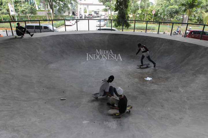 Pemkot Jakpus Bangun Skatepark di Kolong Flyover Slipi