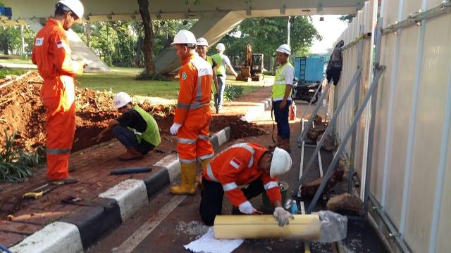 Sejumlah Hotel Terdampak Pipa Gas Bocor di Sudirman