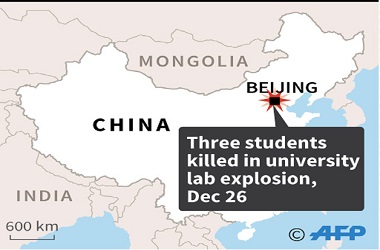 Tiga Mahasiwa Tewas dalam Ledakan di Lab Tiongkok