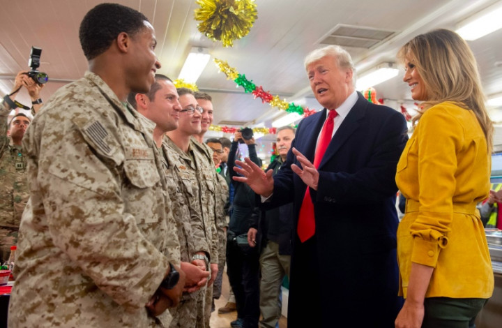 Trump Mendadak Kunjungi Pasukan AS di Irak