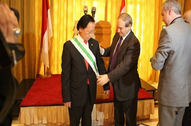 Dubes RI Terima Penghargaan Tertinggi dari Suriah