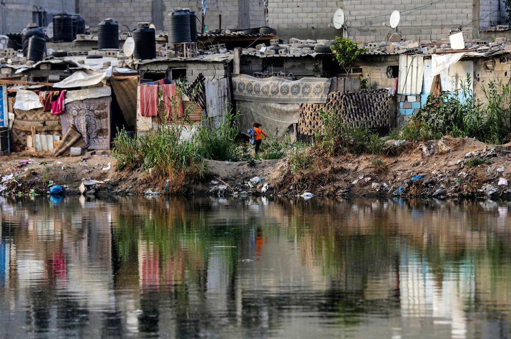 Permukiman kumuh di Jalur Gaza. (Foto: AFP)