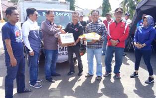 Dompet Kemanusiaan Media Group Bantu Korban Tsunami di Lampung Selatan