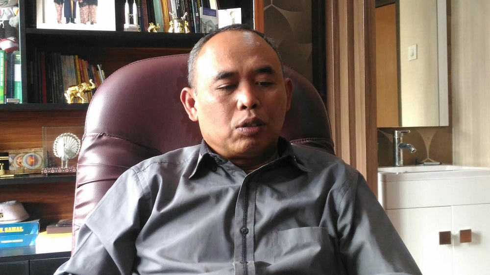 Direktur Utama PD Kebersihan Kota Bandung Deni Nurdiana di kantornya, Jalan Surapati, Kota Bandung, Jawa Barat, Senin, 31 Desember 2018. Medcom.id/ Roni Kurniawan.