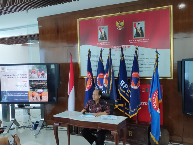 Kapusdatin dan Humas BNPB Sutopo Purwo Nugroho/Medcom.id/Adin