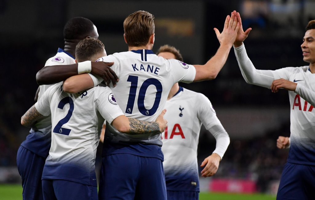 Momen saat para pemain Tottenham Hotspur merayakan gol Harry Kane (Foto: Tottenham Hotspur)