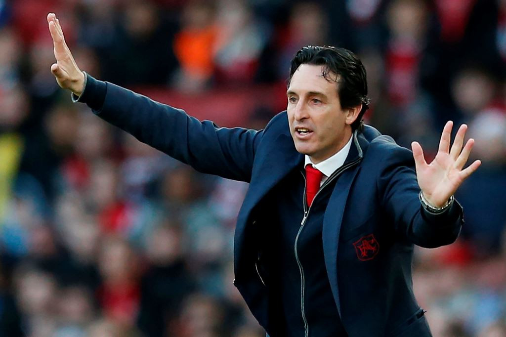 Unai Emery menginginkan dua pemain baru di bursa transfer Januari karena cedera yang menimpa pemain Arsenal (AFP/Ian Kington)