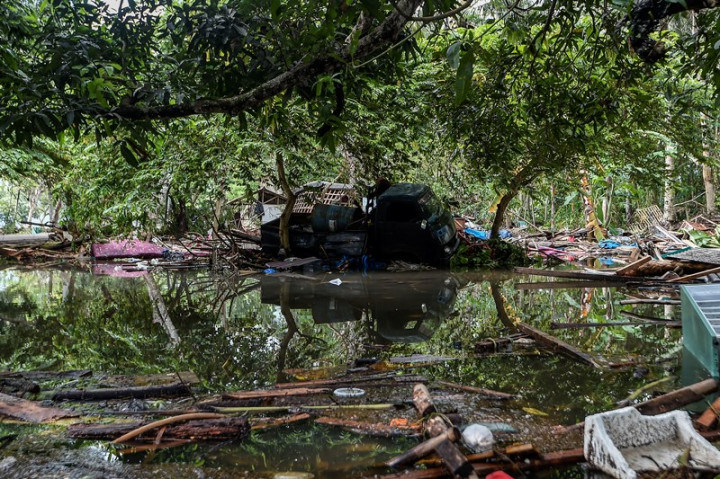 BNPB Masih Mendata Kerusakan Tsunami Selat Sunda