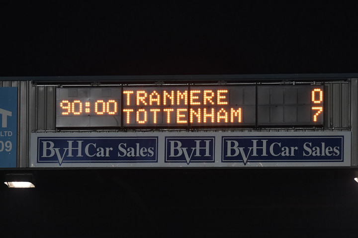 Tottenham Gilas Tranmere Rovers 7-0