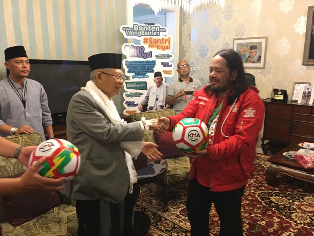 Ma'ruf Janji Perbaiki Kualitas Sepak Bola Indonesia