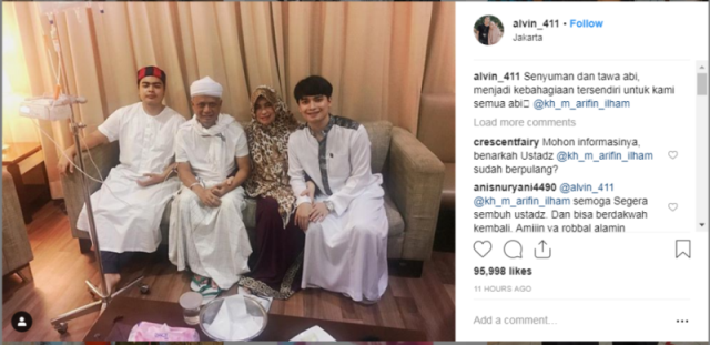 Masuk Rumah Sakit, Kondisi Arifin Ilham Stabil