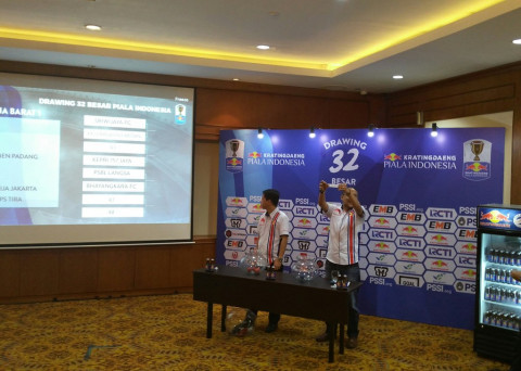 Suasana hasil undian Piala Indonesia. (Foto: medcom.id/ Kautsar