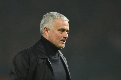 Jose Mourinho dan Fellaini (AFP/OLI SCARFF)