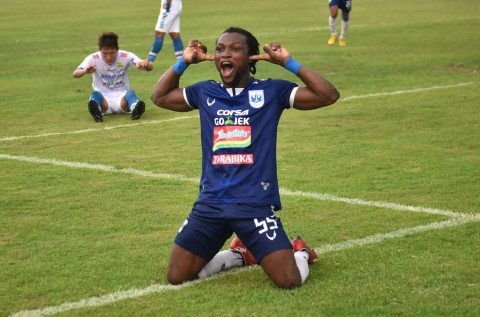 Pesepak bola klub PSIS Semarang, Ibrahim Conteh. (Foto: