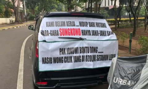 Demontrasi Eks Karyawan Seven Eleven (Sevel). Medcom/Nia D.