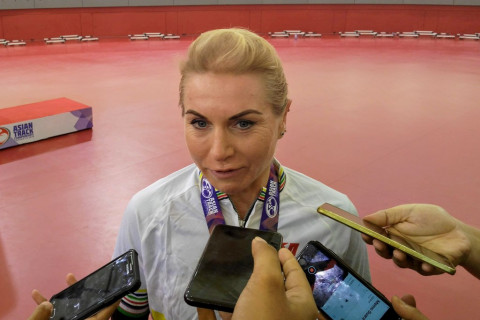 Pembalap sepeda putri Uzbekistan, Olga Zabelinskaya. (Foto: